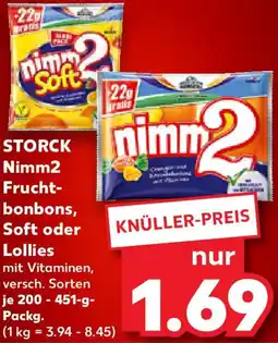 Kaufland STORCK Nimm2 Frucht- bonbons, Soft oder Lollies Angebot