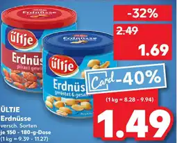 Kaufland ÜLTJE Erdnüsse Angebot