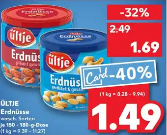Kaufland ÜLTJE Erdnüsse Angebot