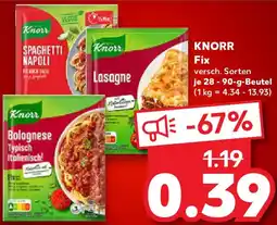 Kaufland KNORR Fix Angebot