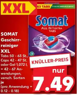 Kaufland SOMAT Geschirrreiniger XXL Angebot