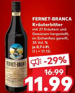 Kaufland FERNET-BRANCA Kräuterbitter Angebot