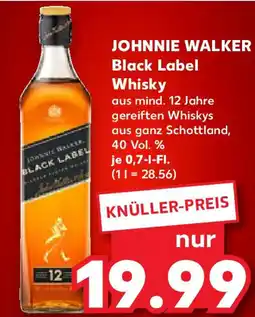 Kaufland JOHNNIE WALKER Black Label Whisky Angebot
