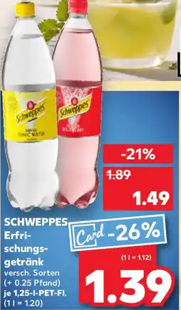 Kaufland SCHWEPPES Erfrischungsgetränk Angebot