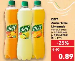 Kaufland DEIT Zuckerfreie Limonade Angebot