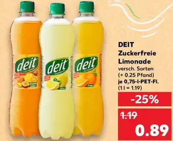 Kaufland DEIT Zuckerfreie Limonade Angebot