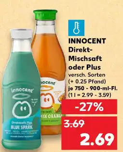 Kaufland INNOCENT Direkt-Mischsaft oder Plus Angebot
