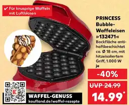 Kaufland PRINCESS Bubble-Waffeleisen >>132471<< Angebot