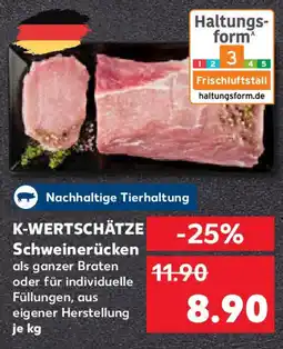 Kaufland K-WERTSCHÄTZE Schweinerücken Angebot