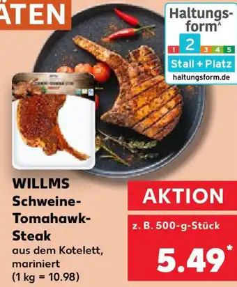 Kaufland WILLMS Schweine-Tomahawk-Steak Angebot
