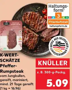 Kaufland K-WERT-SCHÄTZE Pfeffer-Rumpsteak Angebot