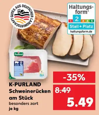 Kaufland K-PURLAND Schweinerücken am Stück Angebot