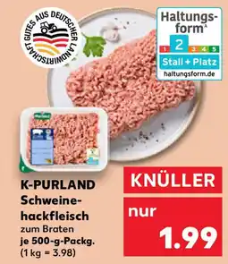Kaufland K-PURLAND Schweinehackfleisch Angebot
