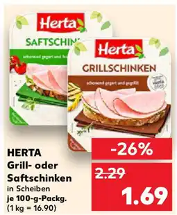 Kaufland HERTA Grill- oder Saftschinken Angebot
