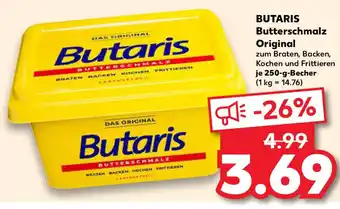 Kaufland BUTARIS Butterschmalz Original Angebot