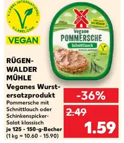 Kaufland RÜGEN-WALDER MÜHLE Veganes Wurstersatzprodukt Angebot