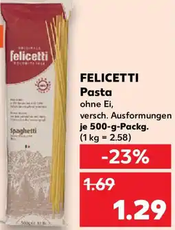 Kaufland FELICETTI Pasta Angebot