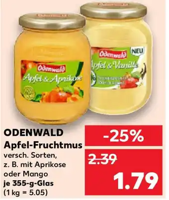 Kaufland ODENWALD Apfel-Fruchtmus Angebot