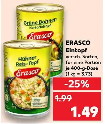 Kaufland ERASCO Eintopf Angebot