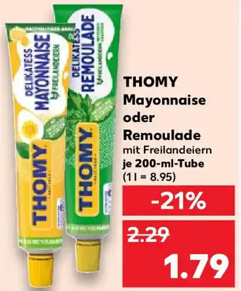 Kaufland THOMY Mayonnaise oder Remoulade Angebot