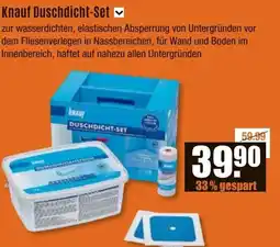 V Baumarkt Knauf Duschdicht-Set Angebot