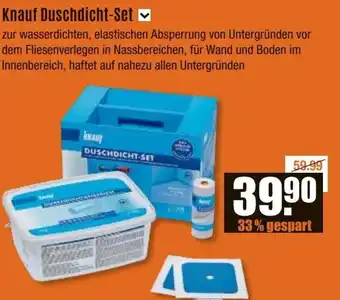 V Baumarkt Knauf Duschdicht-Set Angebot