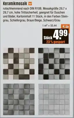 V Baumarkt Keramikmosaik Angebot