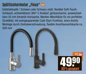 V Baumarkt Spültischarmatur ,,Flexo" Angebot