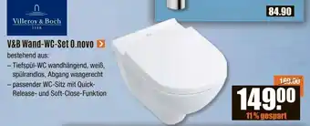 V Baumarkt Villeroy & Boch V&B Wand-WC-Set 0.novo Angebot
