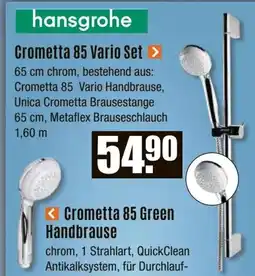 V Baumarkt hansgrohe Crometta 85 Vario Set Angebot