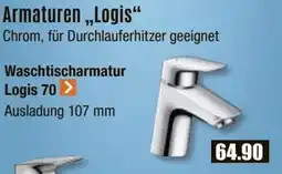 V Baumarkt Armaturen „Logis" Waschtischarmatur Logis 70 Angebot