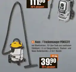 V Baumarkt varo Nass- / Trockensauger POWX322 Angebot