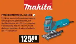 V Baumarkt makita Pendelhubstichsäge 4351FCTJB Angebot
