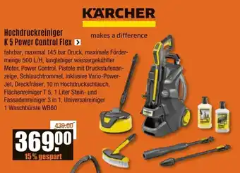 V Baumarkt KÄRCHER Hochdruckreiniger K5 Power Control Flex Angebot