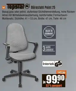V Baumarkt Topstar Bürostuhl Point 25 Angebot
