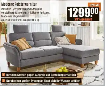 V Baumarkt Moderne Polstergarnitur Angebot