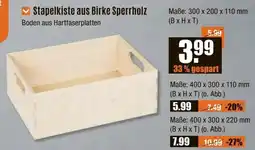 V Baumarkt Stapelkiste aus Birke Sperrholz Angebot