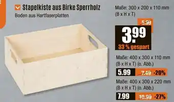 V Baumarkt Stapelkiste aus Birke Sperrholz Angebot