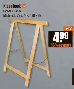 V Baumarkt Klappbock Angebot