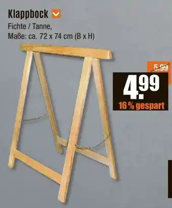 V Baumarkt Klappbock Angebot