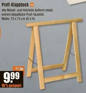 V Baumarkt Profi-Klappbock Angebot