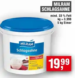 Handelshof MILRAM Schlagsahne Angebot