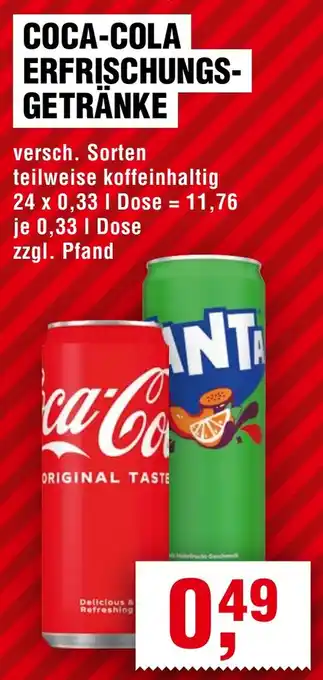 Handelshof COCA-COLA ERFRISCHUNGS- GETRÄNKE Angebot