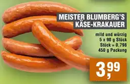 Handelshof MEISTER BLUMBERG'S KÄSE-KRAKAUER Angebot