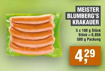 Handelshof MEISTER BLUMBERG'S KRAKAUER Angebot