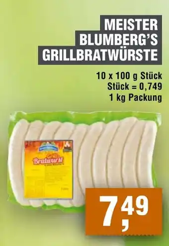 Handelshof MEISTER BLUMBERG'S GRILLBRATWÜRSTE Angebot