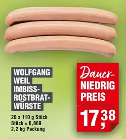 Handelshof WOLFGANG WEIL IMBISS- ROSTBRAT- WÜRSTE Angebot