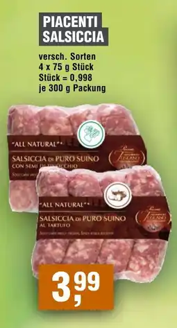 Handelshof PIACENTI SALSICCIA Angebot