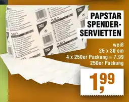 Handelshof PAPSTAR SPENDER- SERVIETTEN Angebot