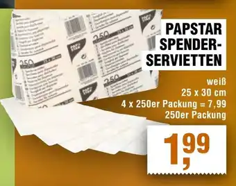 Handelshof PAPSTAR SPENDER- SERVIETTEN Angebot